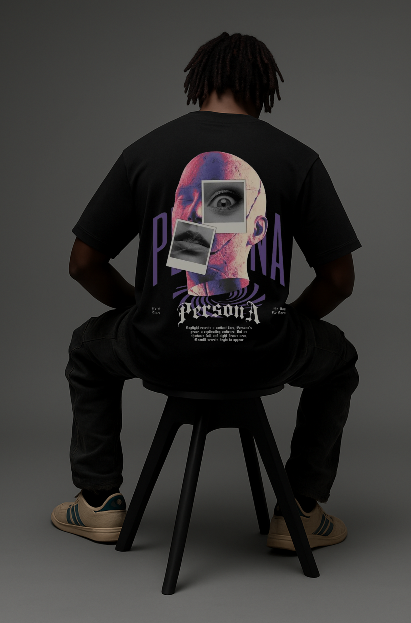 PSYCHOGRAPHIC OVERSIZED T SHIRT