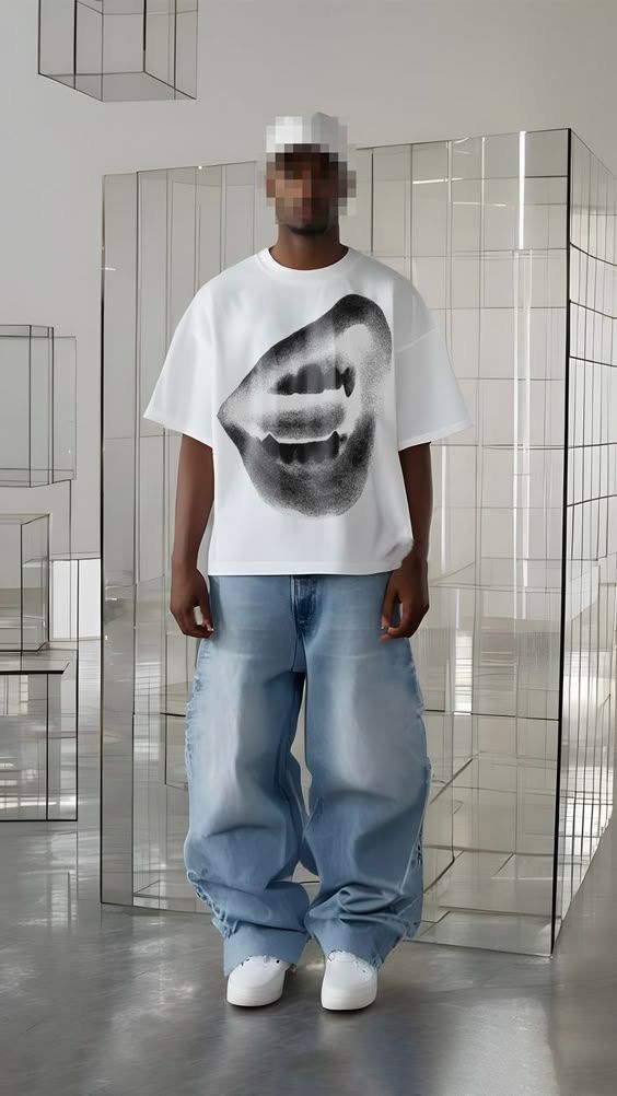 Static Kiss Oversized T Shirt
