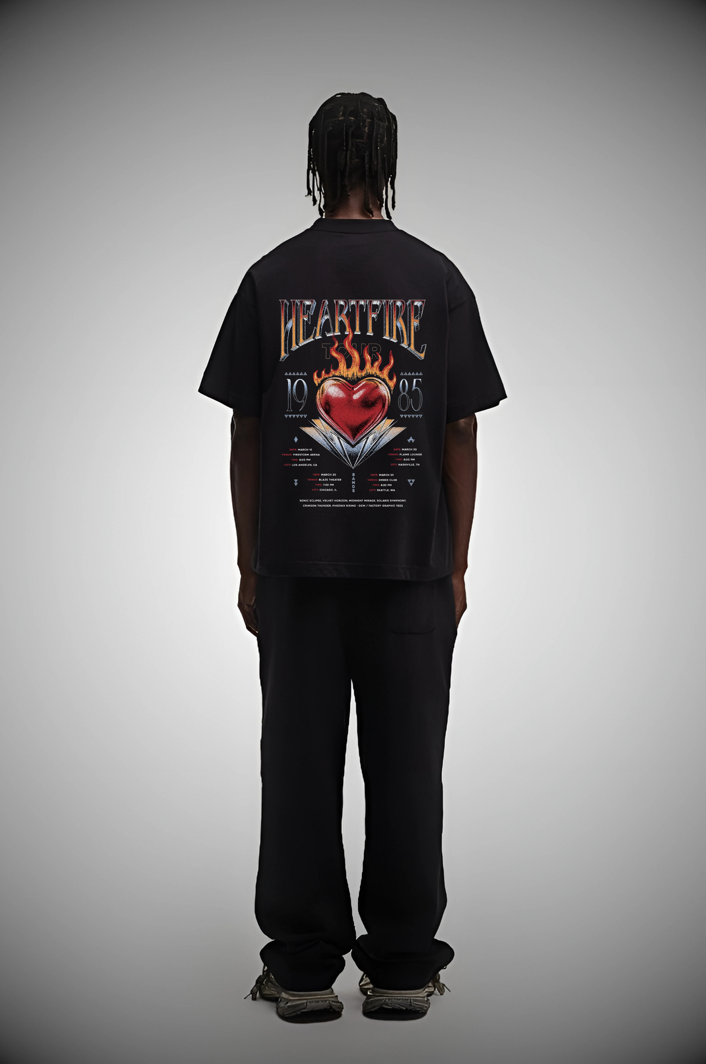 HEARTFIRE 1985 OVERSIZED T SHIRT