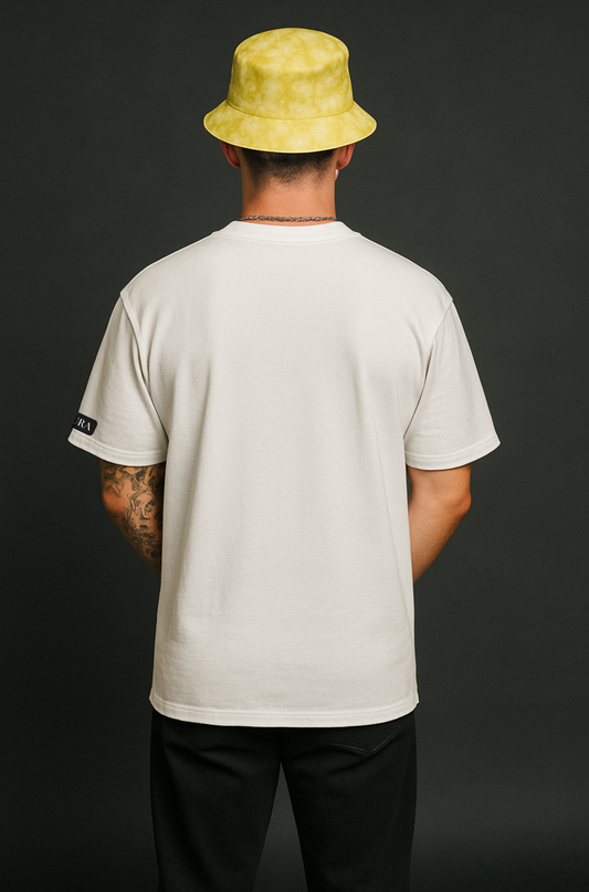 White Noise Solid Oversized T Shirt