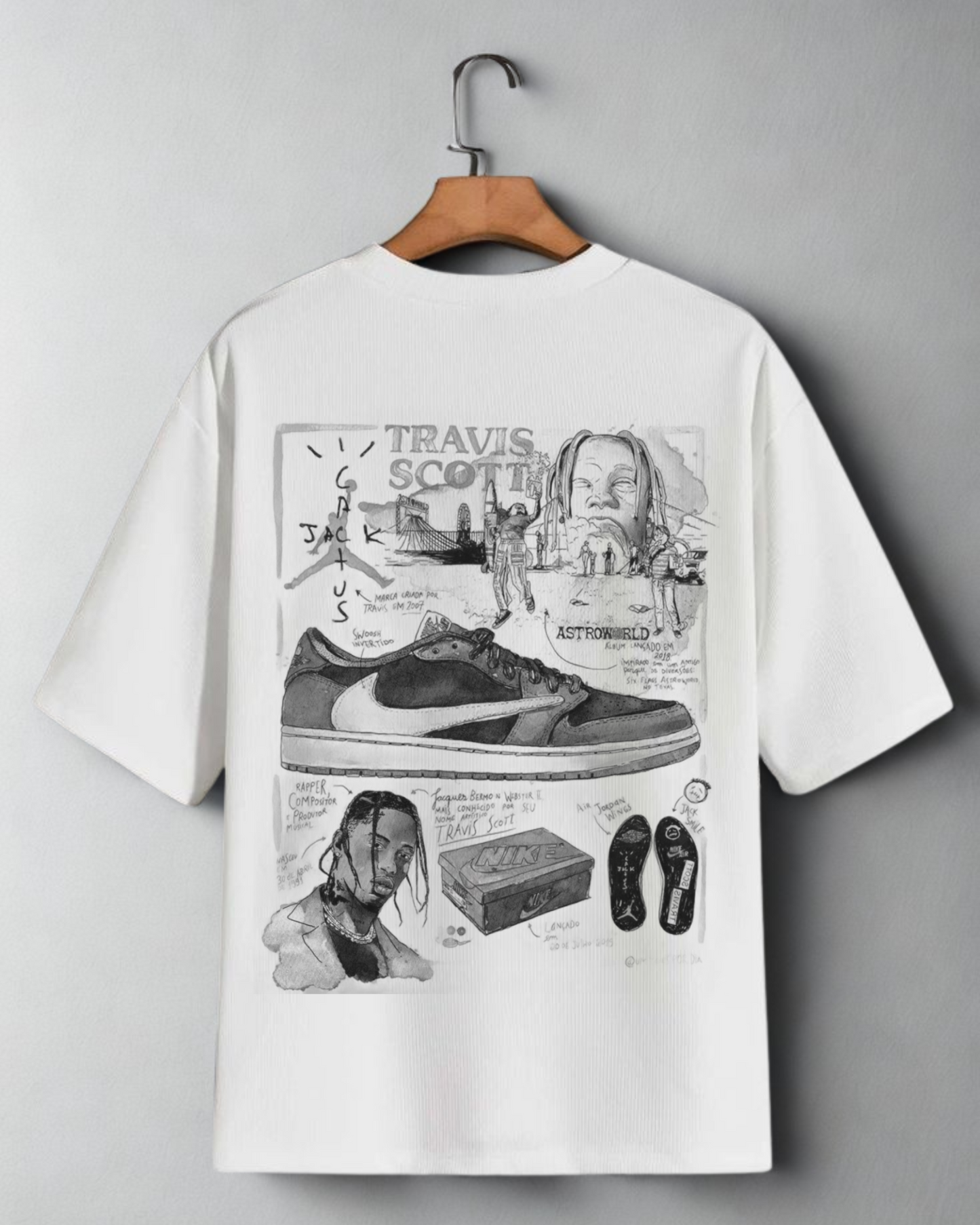 Utopia Blueprint: Travis Scott Oversized T Shirt