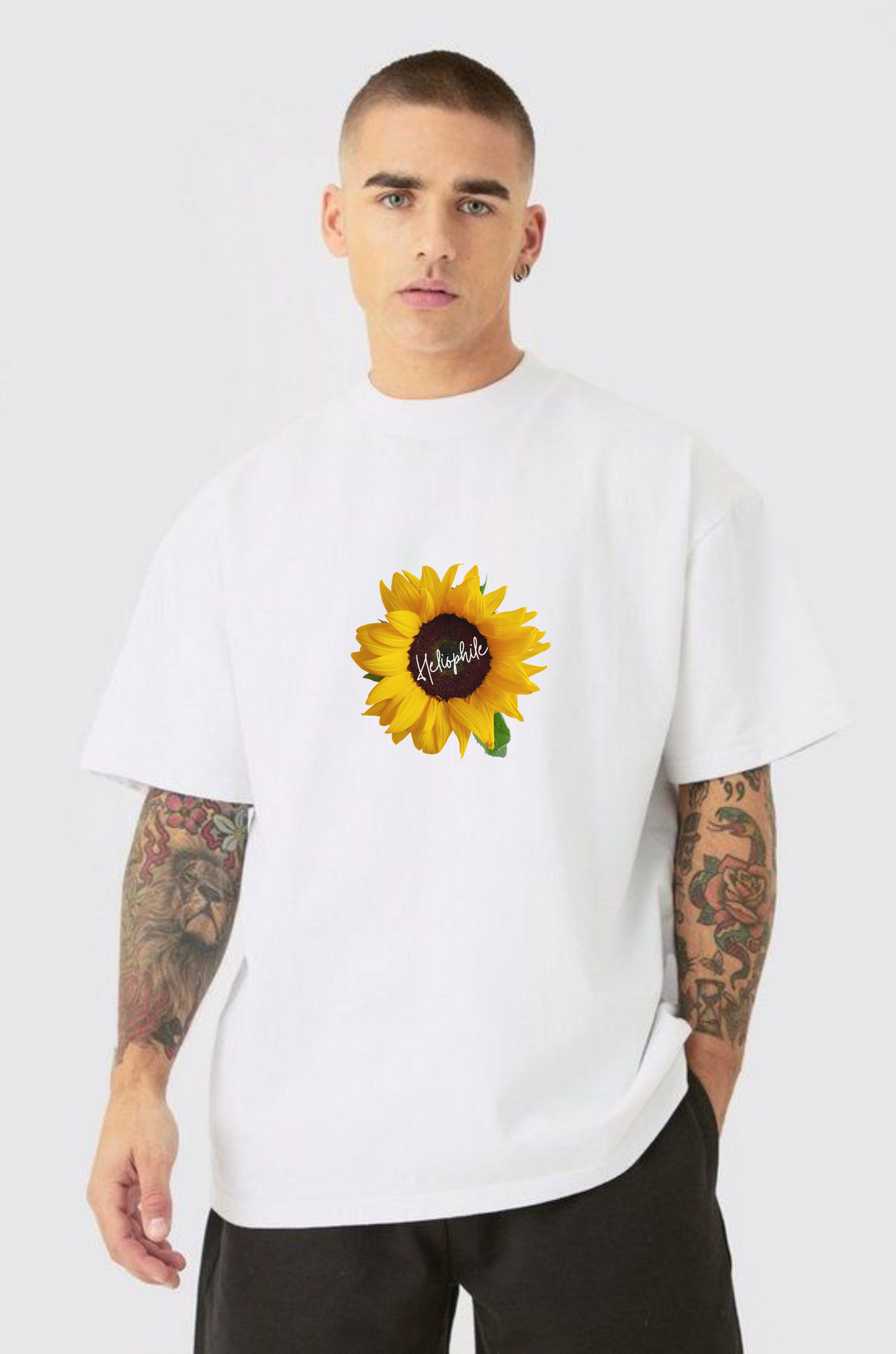 Cosmic Bloom Graphic Oversized Tee