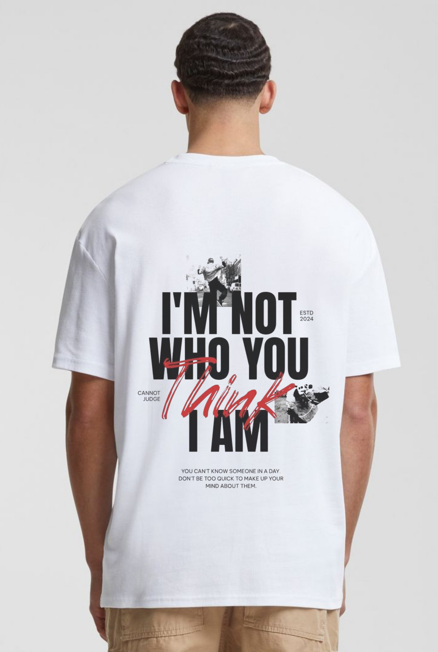 THINK TWICE Oversized T Shirt