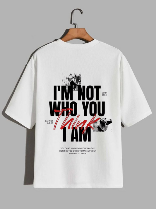 THINK TWICE Oversized T Shirt