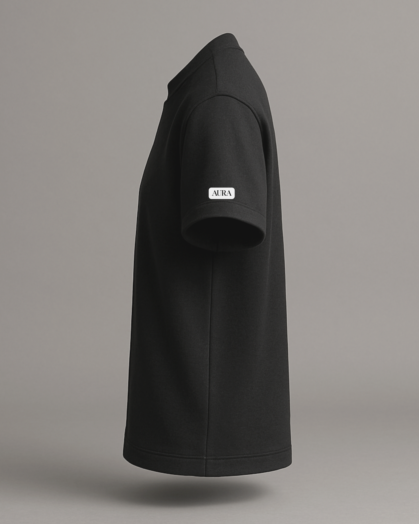 Blackout Solid Black Oversized T Shirt