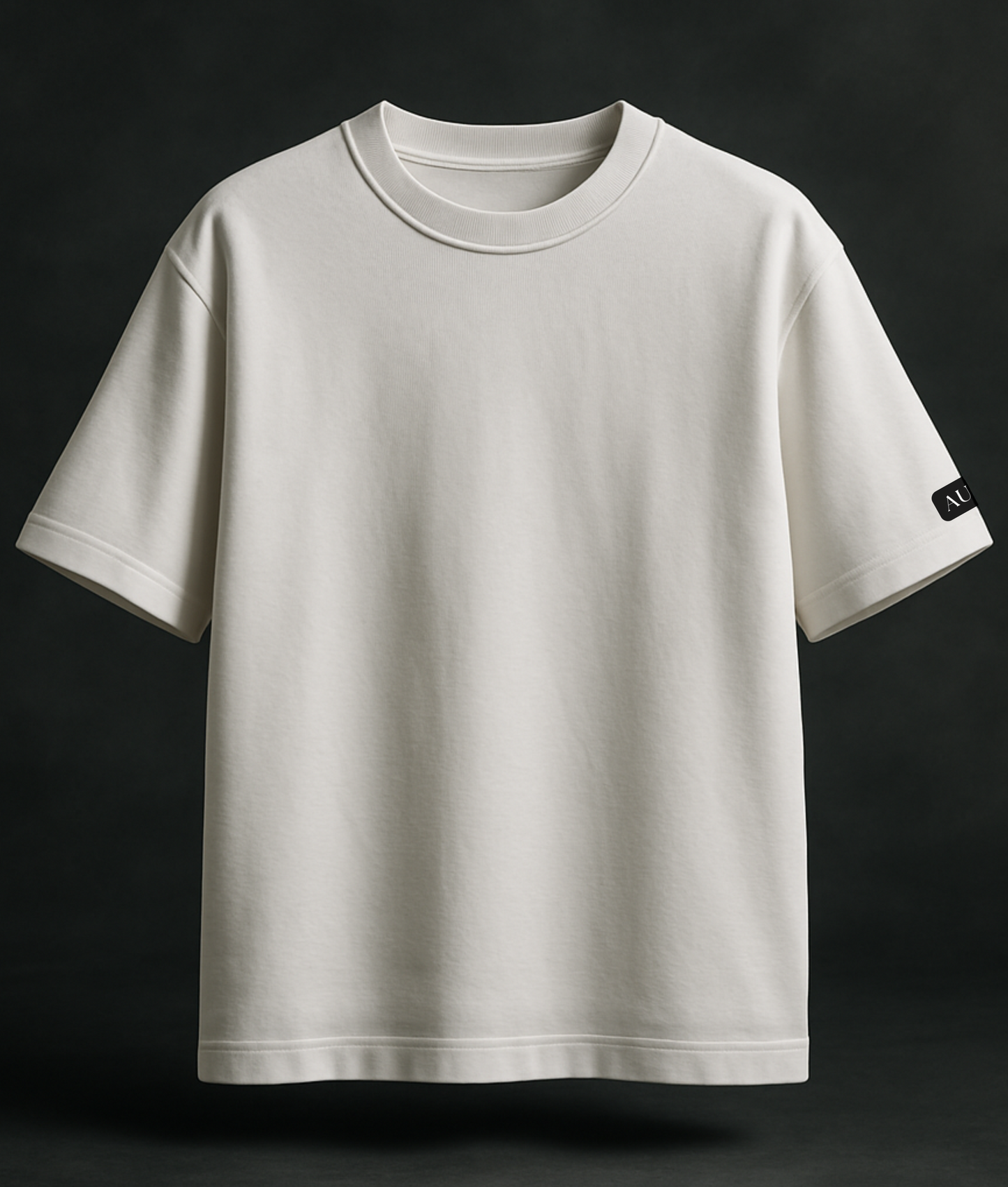 White Noise Solid Oversized T Shirt